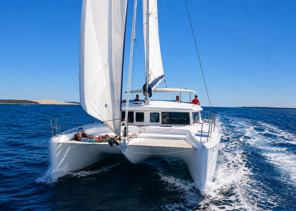 Discover catamaran charters in Greece. Sail through Mykonos, the Cyclades and the Greek Islands with comfort, luxury and unforgettable views.